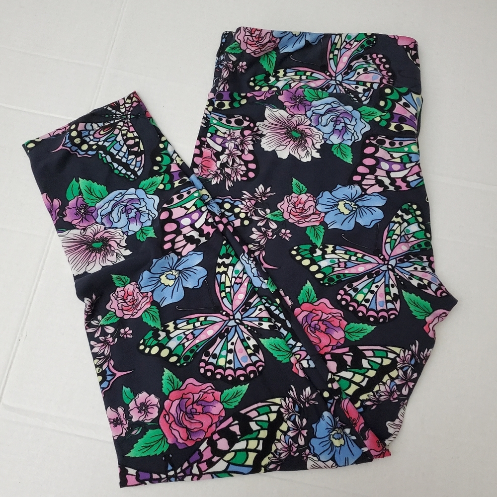 No Boundaries 1 Pr High Rise Leggings** Floral Print**Sz XXXL 21**NWOT